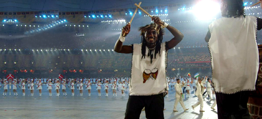 Drum Cafe Drummers at opening ceremonies